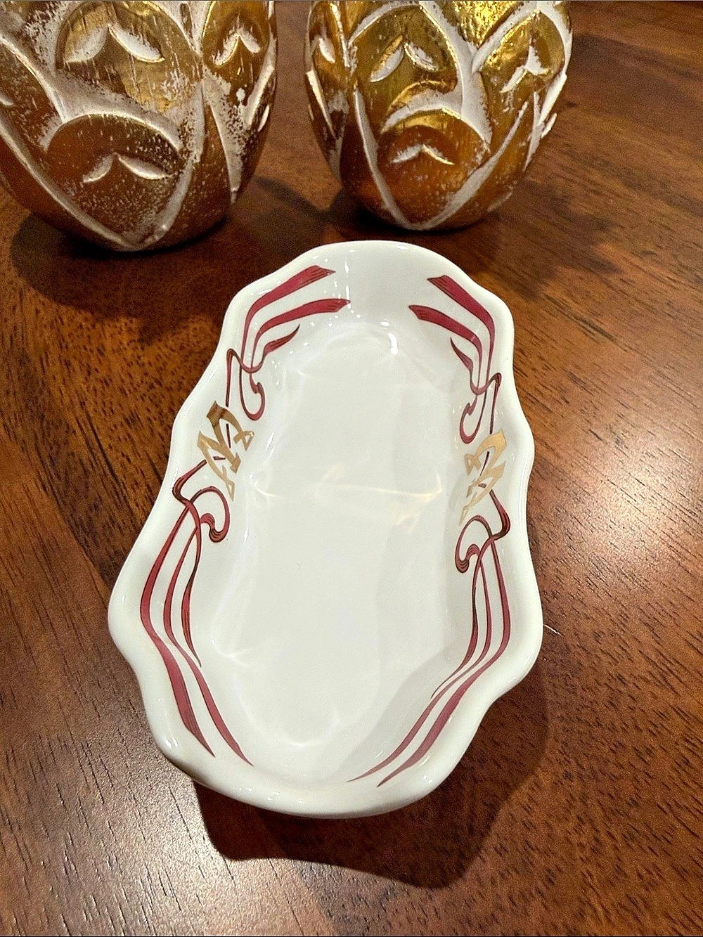 Anthropologie Vintage Inspired Ashtray/Match Holder Decorative Tray